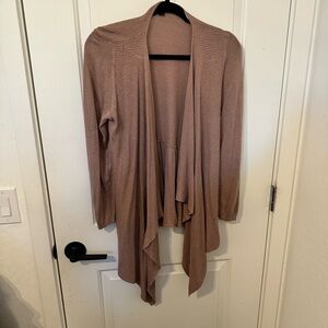 Torrid Tan Cardigan Sweater Asymmetrical Lightweight